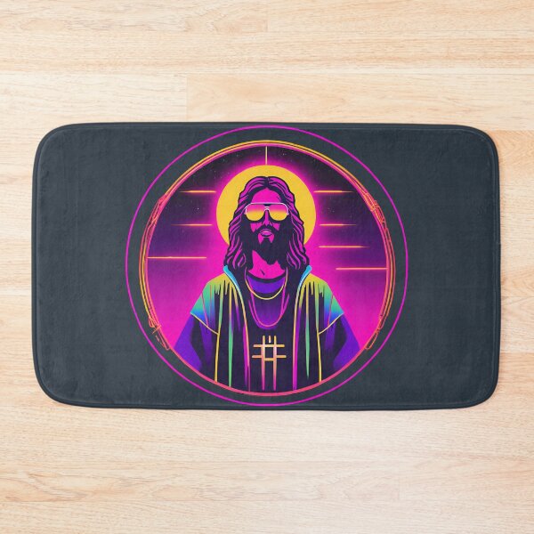 Item preview, Hip Jesus with Electric Halo Cyberpunk Art D30 designed and sold by pixelandcrafted.