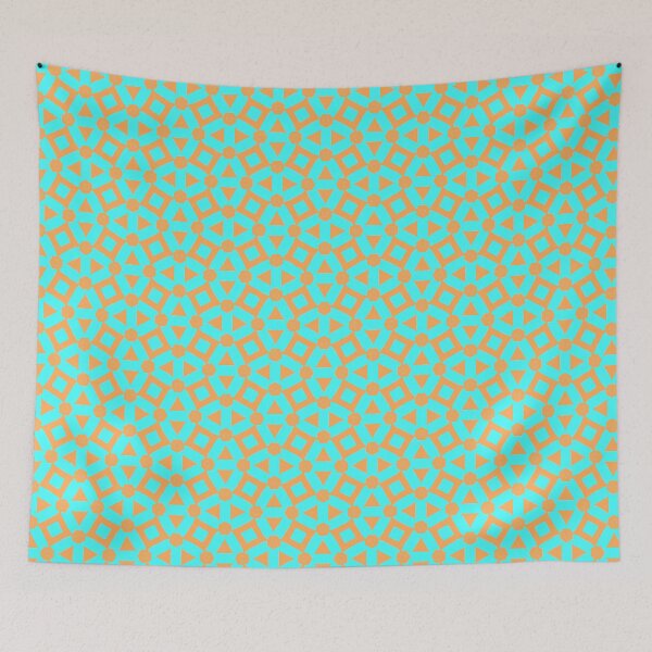 Item preview, Vibrant Orange on Ice Blue 15 designed and sold by AneissPiaf.