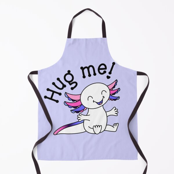 Item preview, Hug me! Cute Axolotl in Omnisexual Pride colors designed and sold by JoyfulJen.