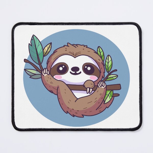 Item preview, A mischievous sloth hangs on a branch. designed and sold by atika-atk.
