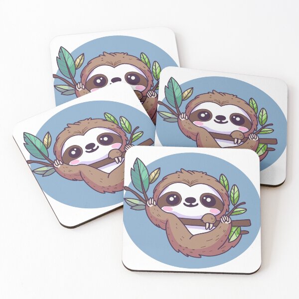 Item preview,  A mischievous sloth hangs on a branch. designed and sold by atika-atk.