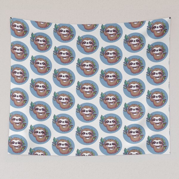 Item preview,  A mischievous sloth hangs on a branch. designed and sold by atika-atk.