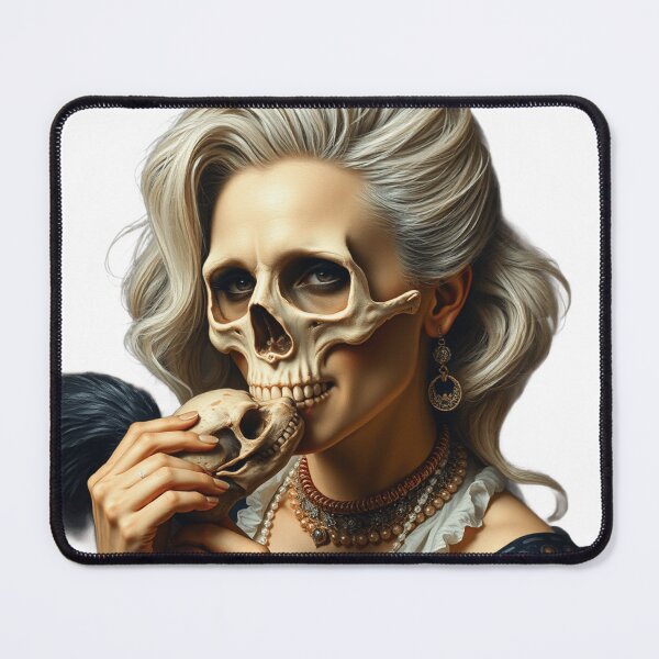 Item preview, Portrait of Lady Gaga in renaissance style holding a skull designed and sold by TaliaShin.