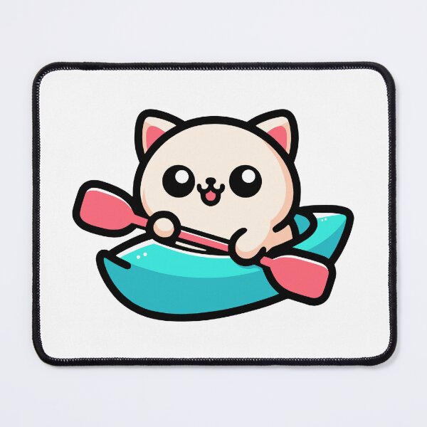 Item preview, Cute Cat Canoe! Animals Kayaking designed and sold by PMCreative.