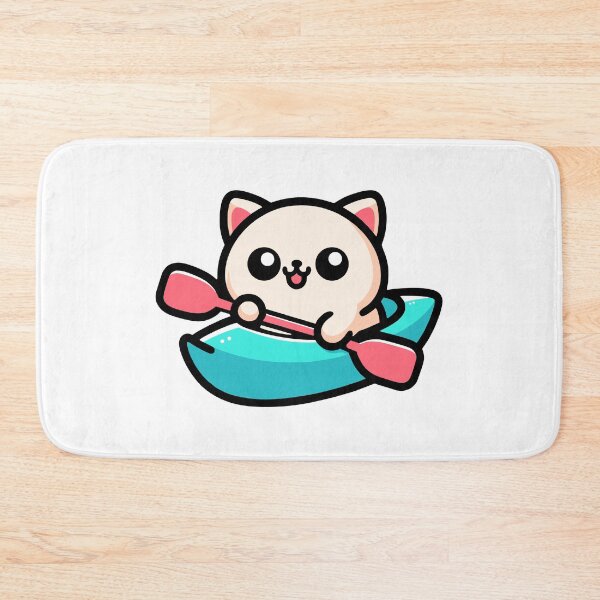 Item preview, Cute Cat Canoe! Animals Kayaking designed and sold by PMCreative.
