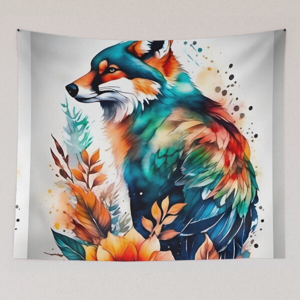 Artikelvorschau, Blumenfuchs entworfen und verkauft von MatrixTattoo.