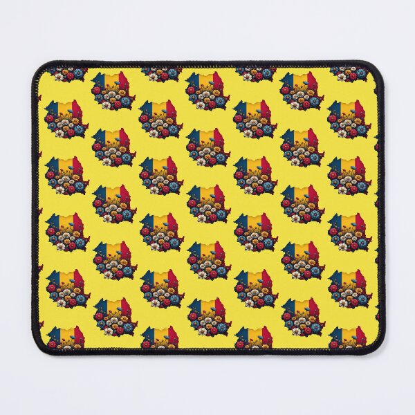 Item preview, Floral Romania Map Flag Flowers women Girl Colorful Flowers designed and sold by PurpleLoveStore.