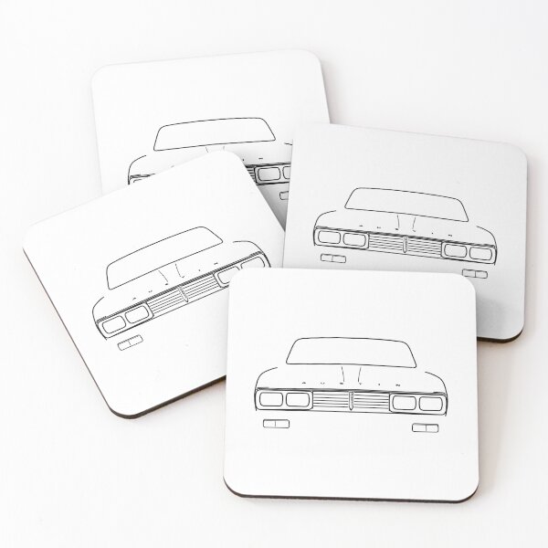 Item preview, Austin Kimberley 1970s Australian classic car black outline designed and sold by soitwouldseem.