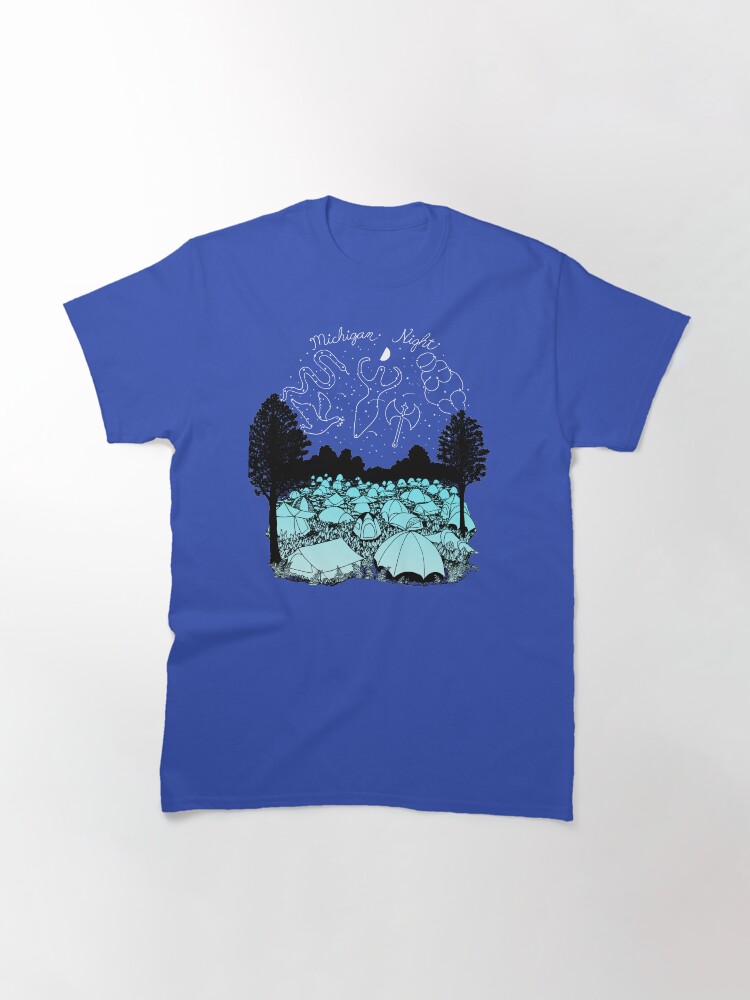 Thumbnail 3 of 7, Classic T-Shirt, Camping Under Goddess Constellations designed and sold by Suzebilia.