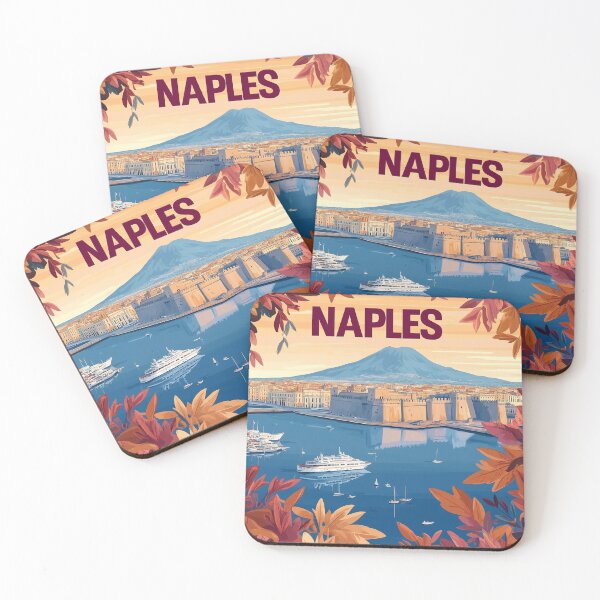 Item preview, Naples Artwork - Stunning Italian Cityscape, Historic Naples Wall Art, Coastal Italy Decor designed and sold by nomiraclehere.