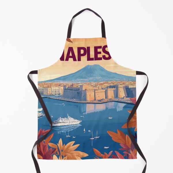 Item preview, Naples Artwork - Stunning Italian Cityscape, Historic Naples Wall Art, Coastal Italy Decor designed and sold by nomiraclehere.