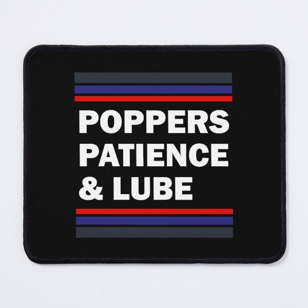 Item preview, Poppers, patience and lube designed and sold by lazarusheart.