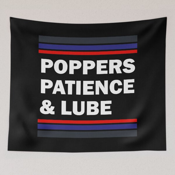 Item preview, Poppers, patience and lube designed and sold by lazarusheart.