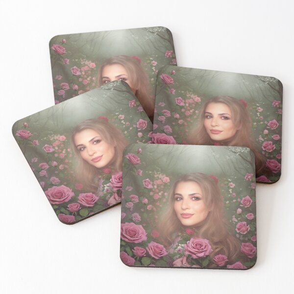 Item preview, Enchanting girl in rose garden designed and sold by Jennifer Morcom.
