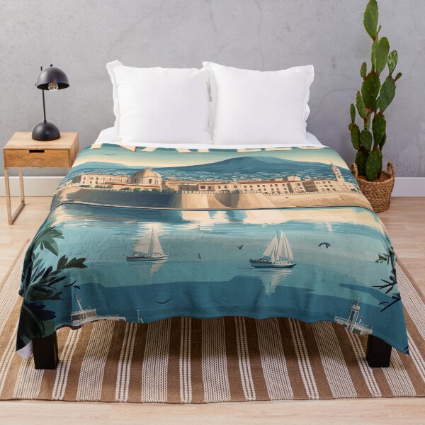 Item preview, Naples Artwork - Stunning Italian Cityscape, Historic Naples Wall Art, Coastal Italy Decor designed and sold by nomiraclehere.