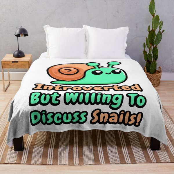 Item preview, Introverted But Willing To Discuss Snails! Cute Snail Enthusiasts designed and sold by PMCreative.