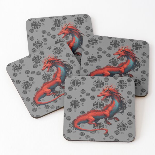 Item preview,  Dragon in Grey Pattern designed and sold by GreyMoonForest.
