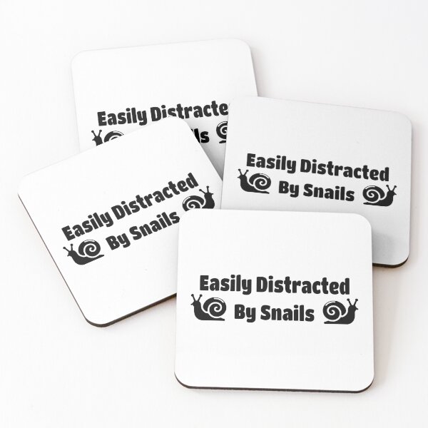 Item preview, Easily Distracted By Snails! White And Black Snail Enthusiasts designed and sold by PMCreative.