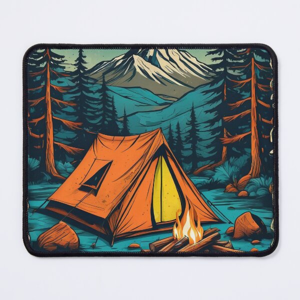 Item preview, vintage illustration, camping designed and sold by nalpoonggee.