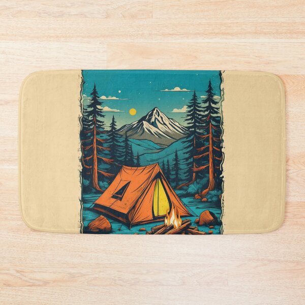 Item preview, vintage illustration, camping designed and sold by nalpoonggee.