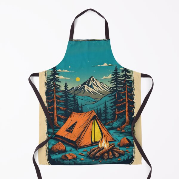 Item preview, vintage illustration, camping designed and sold by nalpoonggee.