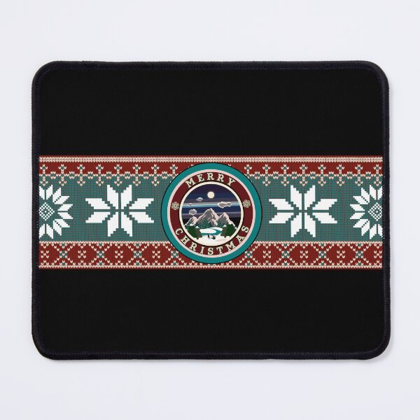 Item preview, Christmas Fair Isle Graphic Design With Merry Christmas Scenic Detail designed and sold by Iiswaz.