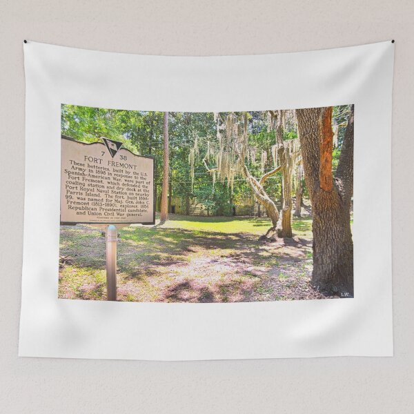 Item preview, Fort Fremont Historical Marker Saint Helena Island Beaufort South Carolina designed and sold by LisaWootenPhoto.