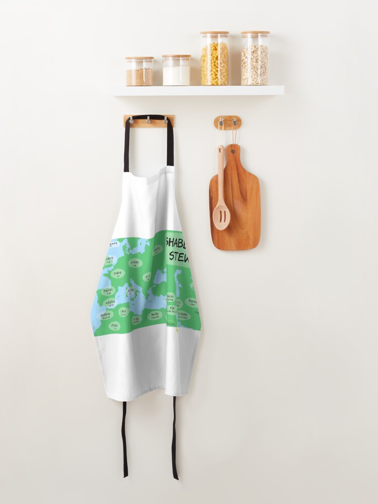 Thumbnail 4 of 6, Apron, Shabbat Stew designed and sold by hucjlp.