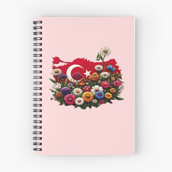 Item preview, Floral Turkey Map Flag Flowers women Girl Colorful Flowers  designed and sold by PurpleLoveStore.