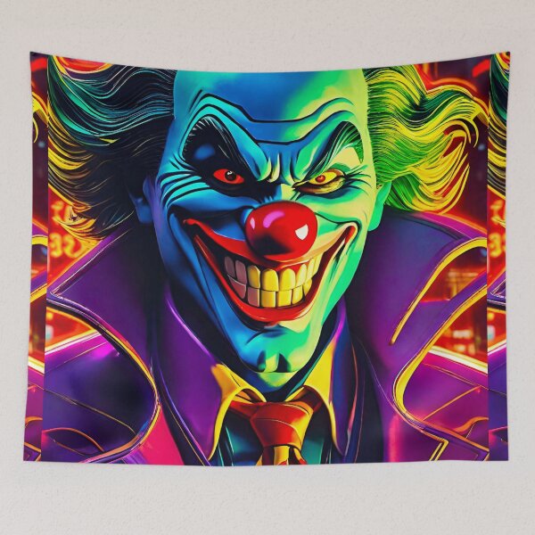 Item preview, Creepy Circus Clown designed and sold by MatrixTattoo.