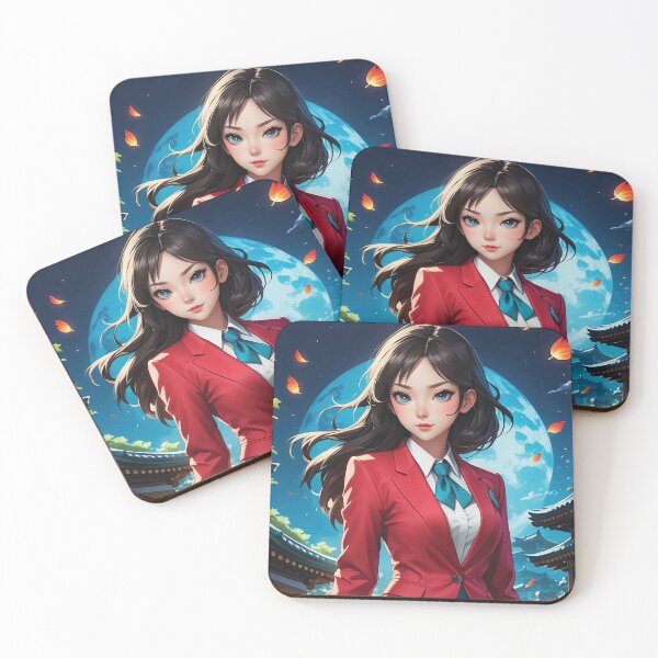 Item preview, Anime Girl in the Autumn Night of Japan designed and sold by Amir Hossein Saadat.