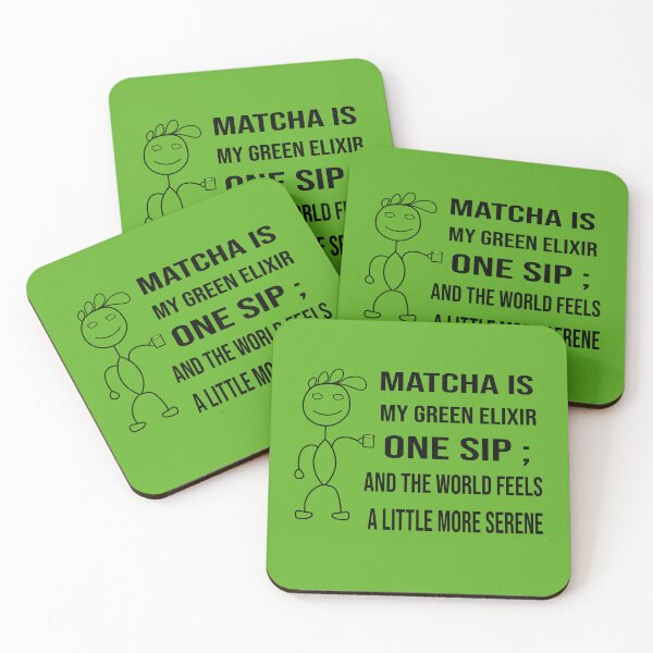 Artikelvorschau, Matcha ist mein grünes Elixier. Ein Schluck und die Welt fühlt sich ein wenig heiterer an. entworfen und verkauft von Crazyartist555.