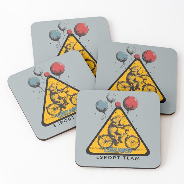 Item preview, French mouse on a bike with attention sign designed and sold by Micapox.