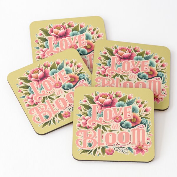 Item preview, Love in Bloom, typography designed and sold by maxmaj.