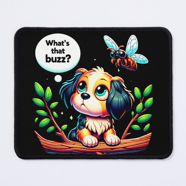 Item preview, Curious Puppy and Buzzing Bee designed and sold by Taans-Creation.