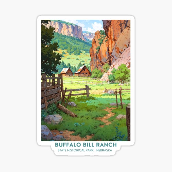 Item preview, Buffalo Bill Ranch State Historical Park, Nebraska designed and sold by Worldscape Wonders.