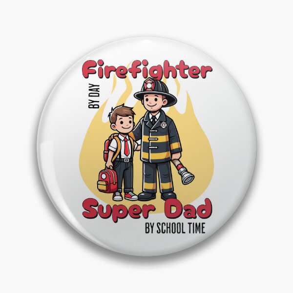 Item preview, Back to School with Dad Firefighter designed and sold by QuirkPrint.