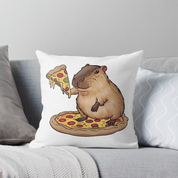 Item preview, Capybara Eating Pizza designed and sold by FolexDesign.