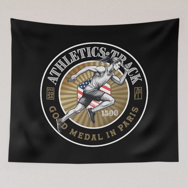 Item preview, 2024 - USA - ATHLETICS - TRACK 1500 - GOLD MEDAL - PARIS - 1 designed and sold by ArtProjectShop.
