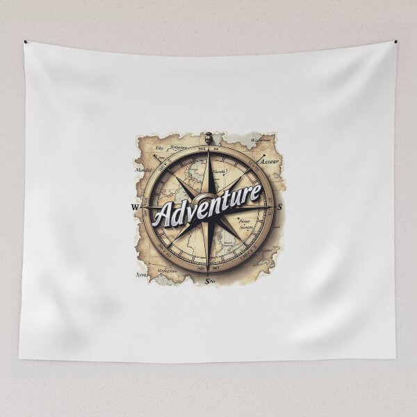 Item preview, Wanderer's Map: Charting New Territories with Compass in Hand designed and sold by BROWNEESHOUSE.
