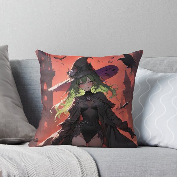 Item preview, Witch anime girl with staff portrait art designed and sold by TheArtistOf2022.