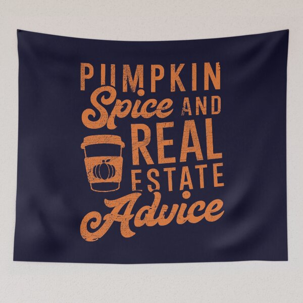Item preview, Pumpkin Spice & Real Estate Advice Funny Halloween Realtor designed and sold by LazyLoungeCo.