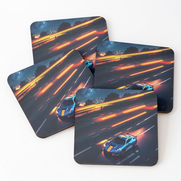 Item preview, Tokyo Night Drive - Sports car at night designed and sold by TheArtistOf2022.