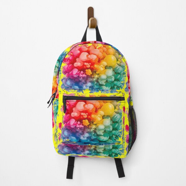 Item preview, Vibrant Rainbow Bubble Explosion | Yellow designed and sold by PinkGoddessLove.