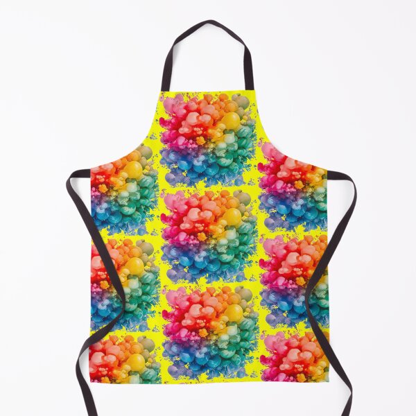 Item preview, Vibrant Rainbow Bubble Explosion | Yellow designed and sold by PinkGoddessLove.