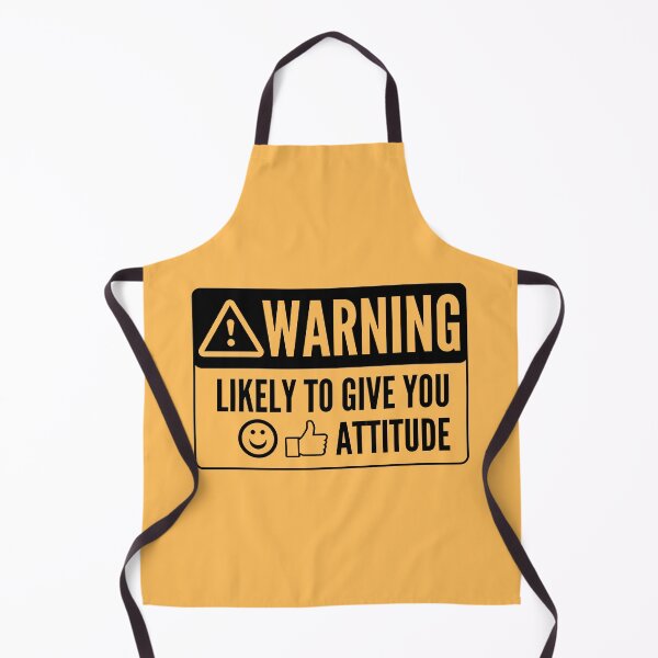 Item preview, Warning: Likely To Give You Attitude designed and sold by The Queer Designer.