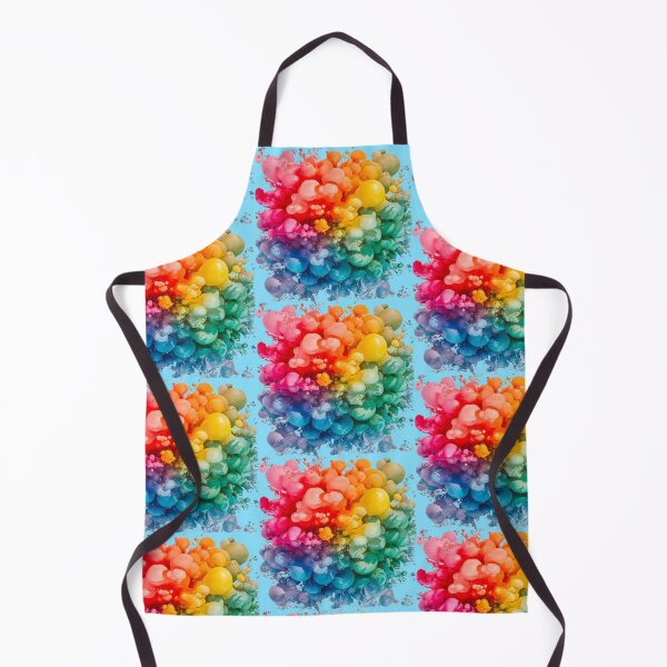 Item preview, Vibrant Rainbow Bubble Explosion | Light Blue designed and sold by PinkGoddessLove.
