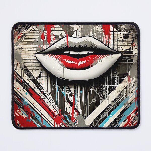 Item preview, Astract background with lucky lips designed and sold by Made-by-Gus.