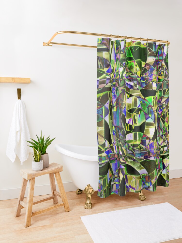 Alternate view of Kaleidoscope #8 Shower Curtain