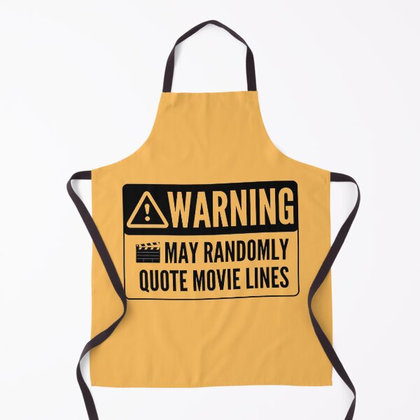 Item preview, Warning: May Randomly Quote Movie Lines designed and sold by The Queer Designer.